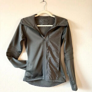 NIKE grey therma-fit jacket women’s size XS 4 pockets fleece lined